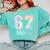 67 Ho Holmium Science Teacher Elements Table Six Seven Meme Comfort Colors Sweatshirt Chalky Mint