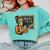 67 Teacher Halloween Skeleton Comfort Colors Sweatshirt Chalky Mint