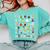 Alphabet ABCs Halloween Characters Kindergarten Teacher Kids Comfort Colors Sweatshirt Chalky Mint Alphabet ABCs Halloween Characters Kindergarten Teacher Kids Comfort Colors Sweatshirt Chalky Mint