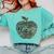 Apple Camoflauge Clothing Camo Student Teacher Cute School Comfort Colors Sweatshirt Chalky Mint