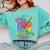 Apple Retro Play Is Learning Kindergarten Teacher Daycare Comfort Colors Sweatshirt Chalky Mint
