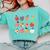 Art Apples Back To School For Teacher Student Comfort Colors Sweatshirt Chalky Mint