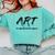 Art Teacher Comfort Colors Sweatshirt Chalky Mint