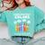 Art Teacher COMPLIMENTARY Colors Always Have Things To Say Comfort Colors Sweatshirt Chalky Mint