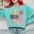 Art Teacher Life Retro Groovy Teaching Future Artists Comfort Colors Sweatshirt Chalky Mint