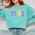 Back To School Neon Checkered Third Grade Colorful Teacher Comfort Colors Sweatshirt Chalky Mint Back To School Neon Checkered Third Grade Colorful Teacher Comfort Colors Sweatshirt Chalky Mint
