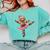Ballet Dancer Gingerbread Christmas Dance Teacher Girl Women Comfort Colors Sweatshirt Chalky Mint