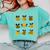 Bee Kind Positive Brave Happy Confident Humble Teacher Comfort Colors Sweatshirt Chalky Mint