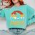 Bigfoot Sasquatch Prost Retro Bavarian Oktoberfest Men Women Comfort Colors Sweatshirt Chalky Mint