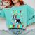 My Birthday Colorful Costume Boston Terrier Party Comfort Colors Sweatshirt Chalky Mint