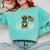 Boston Terrier 4th Of July US American Flag Dog Patriotic Comfort Colors Sweatshirt Chalky Mint
