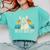 Boston Terrier Boston-Bulldog Comfort Colors Sweatshirt Chalky Mint