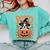 Boston Terrier Costume On Pumpkin Halloween Boston Terrier Comfort Colors Sweatshirt Chalky Mint
