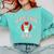 Boston Terrier Dad Dog Father For Men Women Kids Comfort Colors Sweatshirt Chalky Mint