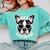 Boston Terrier Dad Father’s Day Dog Dad Men’s Comfort Colors Sweatshirt Chalky Mint