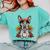 Boston Terrier Dia De Los Muertos Day Of The Dead Dog Skull For Men Women Kids Comfort Colors Sweatshirt Chalky Mint