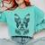 Boston Terrier Dog Bostie Nature Memorial Idea Men Women Comfort Colors Sweatshirt Chalky Mint