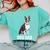 Boston Terrier Dog Dad Boston Terrier Dog Lovers Comfort Colors Sweatshirt Chalky Mint
