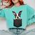 Boston Terrier Dog Puppy Dog In Pocket Cute Pet Lover Comfort Colors Sweatshirt Chalky Mint
