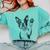 Boston Terrier Dog Raising Paw Idea Men Women Comfort Colors Sweatshirt Chalky Mint