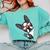 Boston Terrier Dog From Side Boston Bull Comfort Colors Sweatshirt Chalky Mint