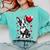 Boston Terrier Dog Valentine's Day Dog Owner Comfort Colors Sweatshirt Chalky Mint