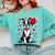 Boston Terrier Dog Valentine's Day Dog Owner Valentine Comfort Colors Sweatshirt Chalky Mint