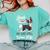 Boston Terrier Fart American Gentleman Non-Sporting Dog Comfort Colors Sweatshirt Chalky Mint