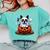Boston Terrier Ghost Boo Halloween Kids Comfort Colors Sweatshirt Chalky Mint
