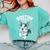 Boston Terrier Girl Cute Cartoon For Dog Owners Pet Terrier Comfort Colors Sweatshirt Chalky Mint