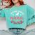 Boston Terrier Grandma Nana Dog Lover Christmas Comfort Colors Sweatshirt Chalky Mint
