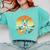 Boston Terrier Guitar Retro Comfort Colors Sweatshirt Chalky Mint