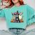Boston Terrier Halloween Costume Mummy Witch Ghost Dog Lover For Men Women Kids Comfort Colors Sweatshirt Chalky Mint