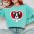 Boston Terrier Heart Cute Puppy Lover Or Dog Owner Comfort Colors Sweatshirt Chalky Mint