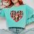 Boston Terrier Heart Valentine Boston Terrier Comfort Colors Sweatshirt Chalky Mint