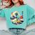Boston Terrier Japanese Kanagawa Wave Surf Loyal Dog Men Women Kids Comfort Colors Sweatshirt Chalky Mint