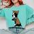 Boston Terrier Lover I Love Mom Tattoo Leopard Comfort Colors Sweatshirt Chalky Mint
