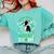 My Boston Terrier Is My Lucky Charm Paw Dog St Patrick's Day Comfort Colors Sweatshirt Chalky Mint