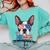 Boston Terrier Merica 4th Of July T Shirt Men Boys Dog Puppy Comfort Colors Sweatshirt Chalky Mint