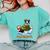 Boston Terrier Merry Christmas Tree Lights Dog X-Mas Dogs Comfort Colors Sweatshirt Chalky Mint