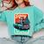 Boston Terrier Merry Christmas Tree Truck Santa Dog X-Mas Comfort Colors Sweatshirt Chalky Mint