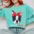 Boston Terrier Mom Bostie Women Girls Comfort Colors Sweatshirt Chalky Mint