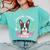 Boston Terrier Mom Mother's Day Comfort Colors Sweatshirt Chalky Mint