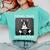 Boston Terrier Mug Shot Guilty Dog Comfort Colors Sweatshirt Chalky Mint