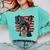 Boston Terrier Patriotic 4th Of July USA American Flag Comfort Colors Sweatshirt Chalky Mint