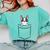 Boston Terrier In The Pocket Cute Boston Terrier Dog For Men Women Girls Kids Comfort Colors Sweatshirt Chalky Mint