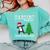 Boston Terrier Santa Hat Dabbing Around The Christmas Tree Comfort Colors Sweatshirt Chalky Mint
