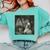 Boston Terrier Selfie With Ghosts Halloween Dog Lover Comfort Colors Sweatshirt Chalky Mint