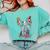 Boston Terrier Splash Comfort Colors Sweatshirt Chalky Mint