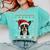 Boston Terrier Ugly Christmas Sweater Xmas For Adults Kids Comfort Colors Sweatshirt Chalky Mint